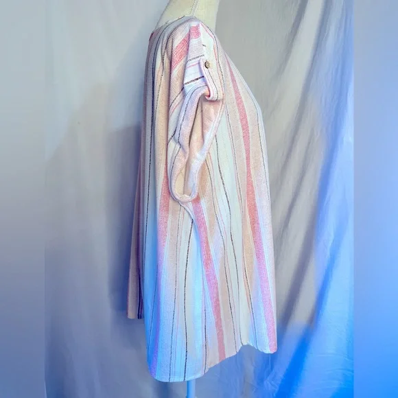 Cure Pink Striped Blouse - Picture 3 of 8